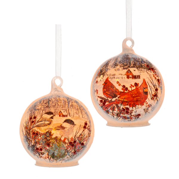 Birds 3"Led Ornament
