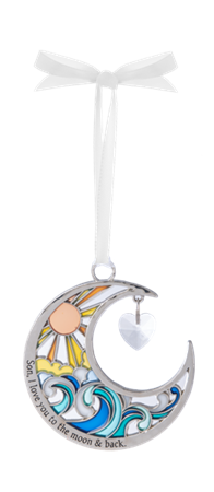 SON I LOVE YOU MOON ORNAMENT