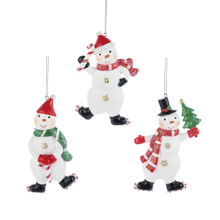 CANDYLAND SNOWMAN ORNAMENT