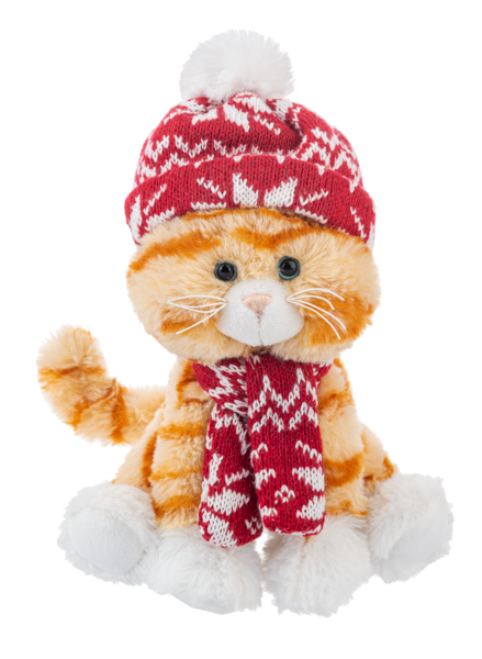 7" Kibbles Holiday Kitten Orange
