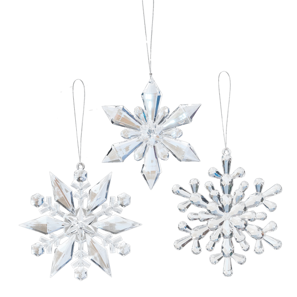 4.5" Glo Flake Acrylic Ornament