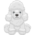 White Poodle Webkinz