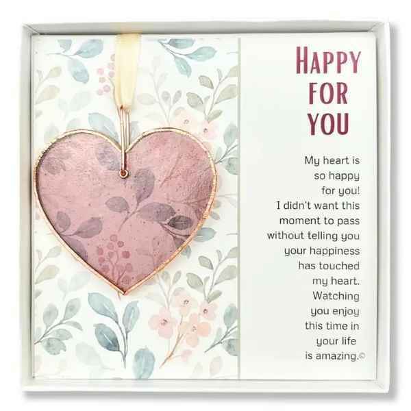 HAPPY FOR YOU Glass Heart