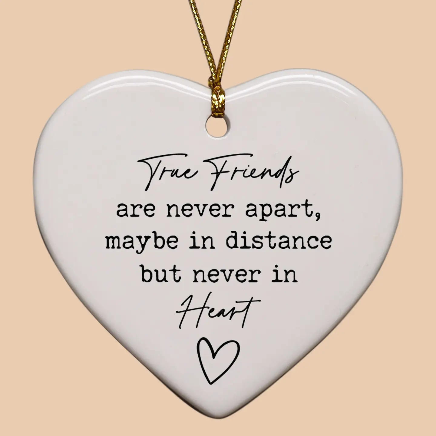 True Friends Heart Ornament