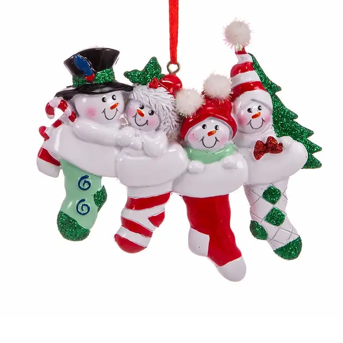 Snowman Family of 4 Ornament