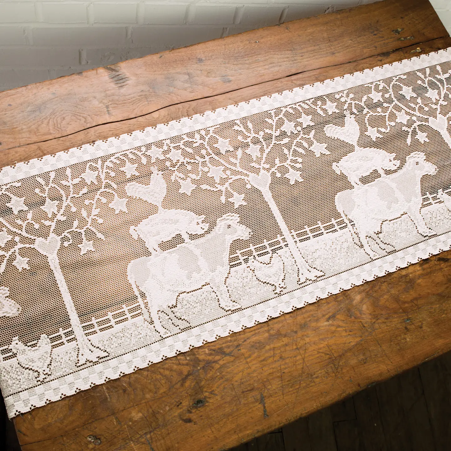 White Farmhouse 14X60 Runner