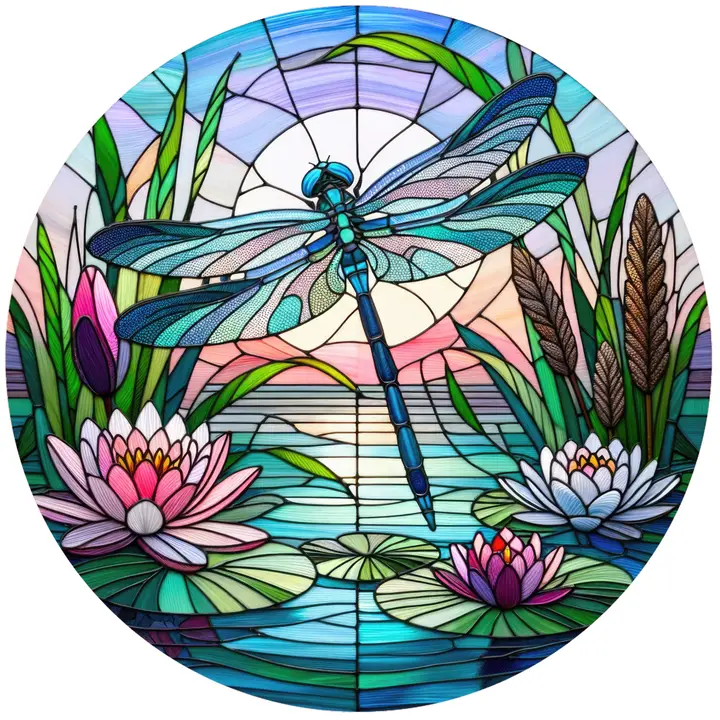 Dragonfly Stained Glass Jar Opener