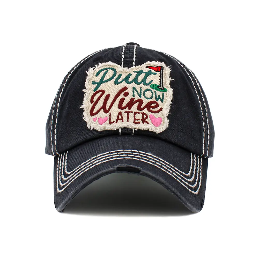 Putt Now Wine Later Baseball Cap