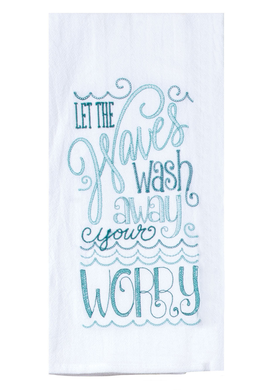 WAVES EMB FOUR SACK TOWEL
