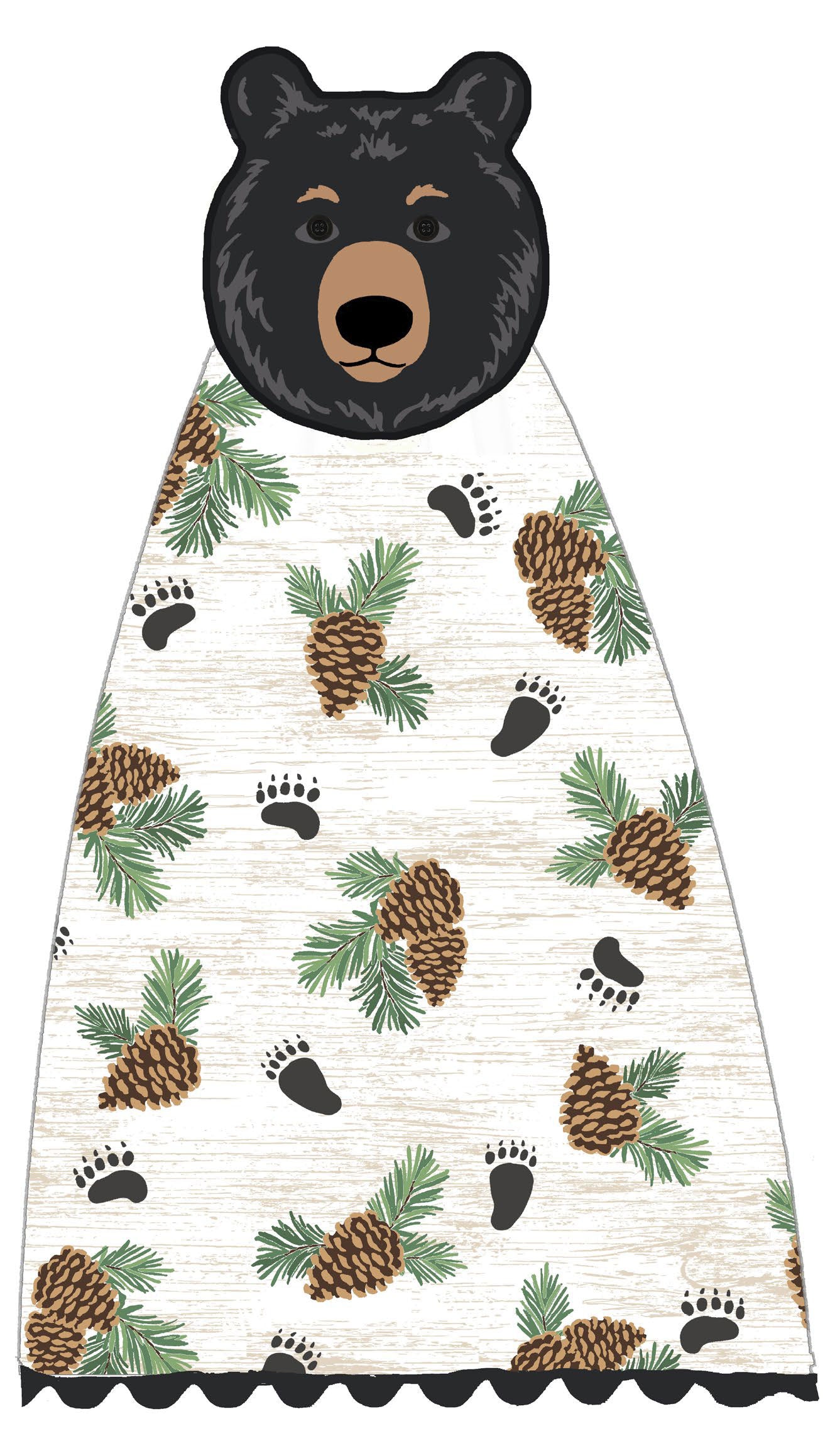 Woodland Bear Hangup Towel