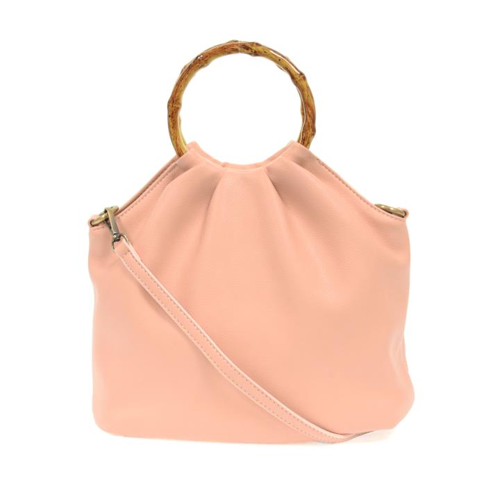 Petal Natalie Bamboo Handle Pouf Bag