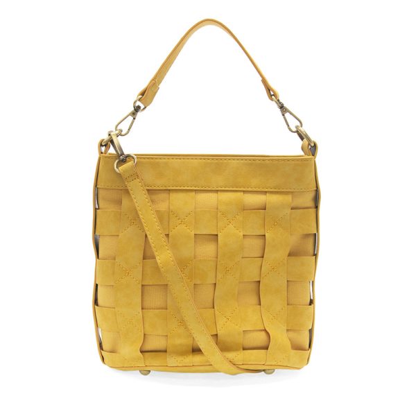 Yellow Brianna Cage Bucket Bag
