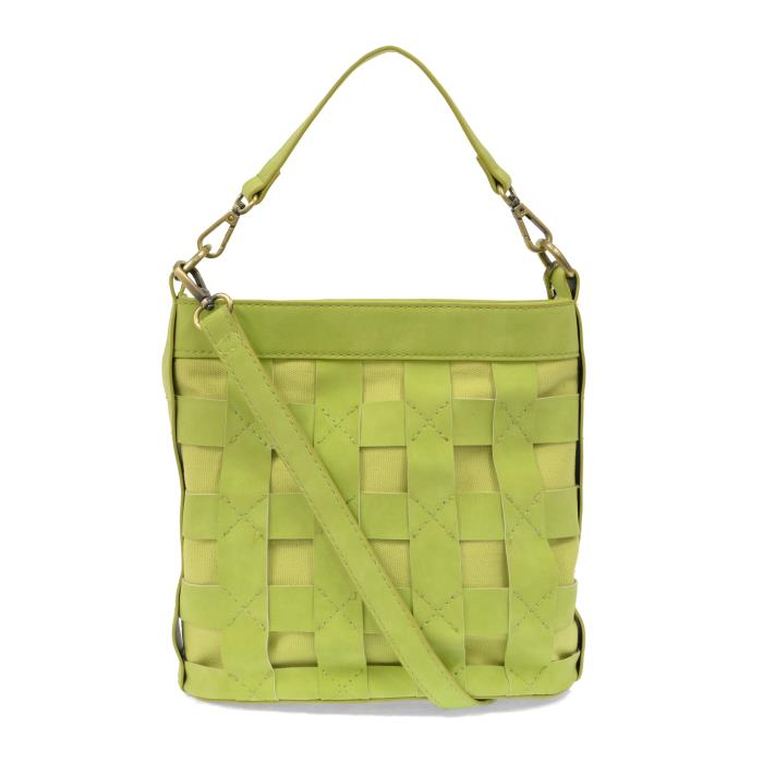 Lime Brianna Cage Bucket Bag