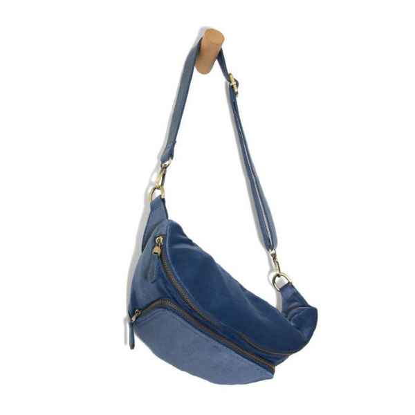 Sapphire Velvet Rory Sling Belt Bag