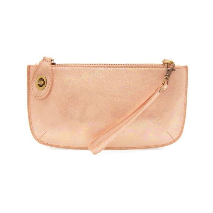 Pink Holographic Mini Crossbody Clutch