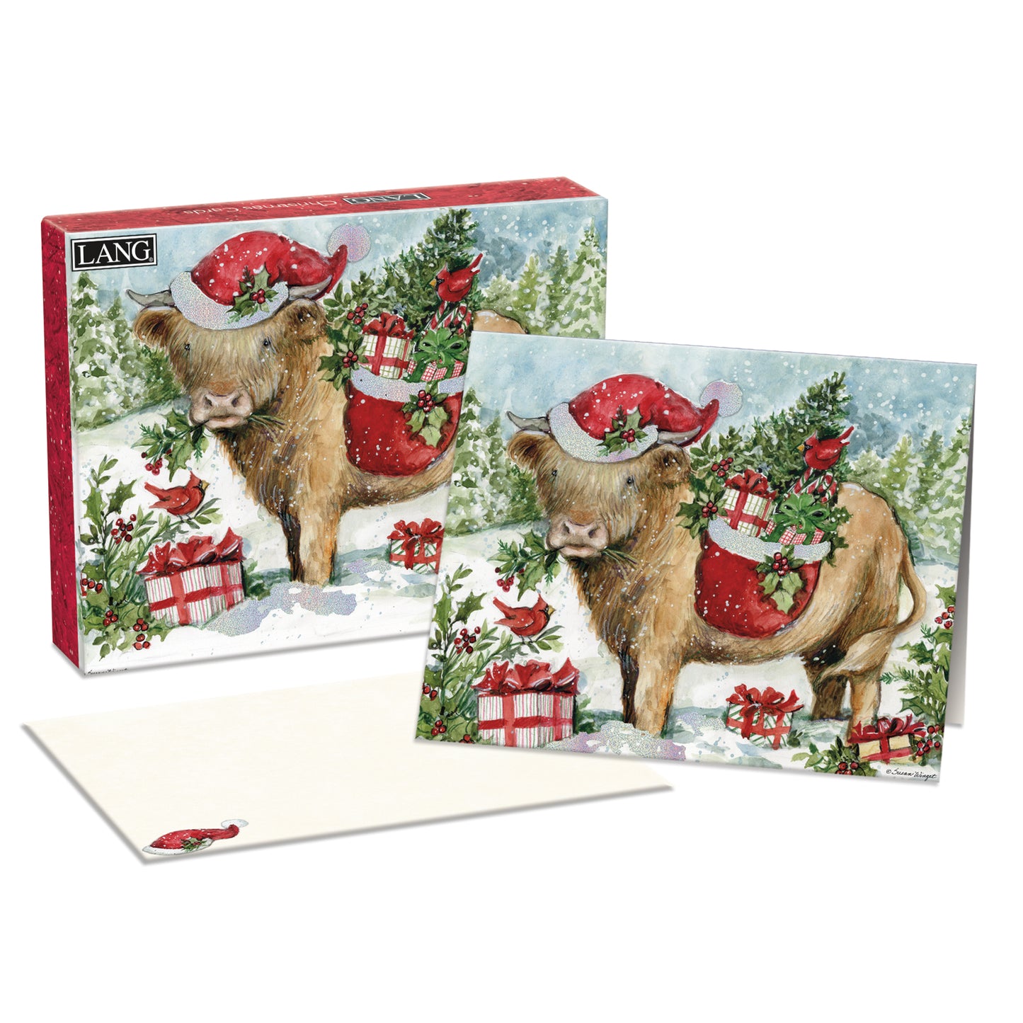 HIGHLAND COW BOXED CHRISTMAS CARDS