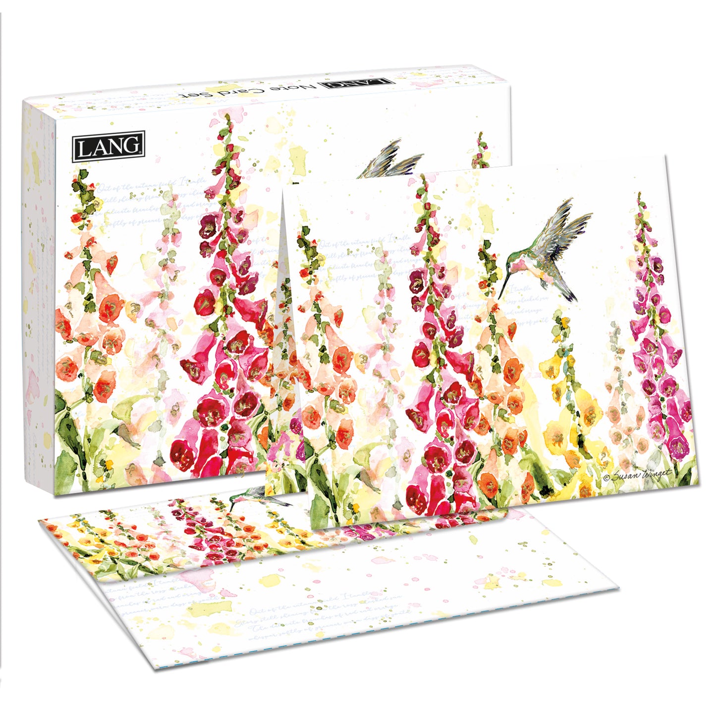 Flutter Hummingbird Boxed Notes Cards