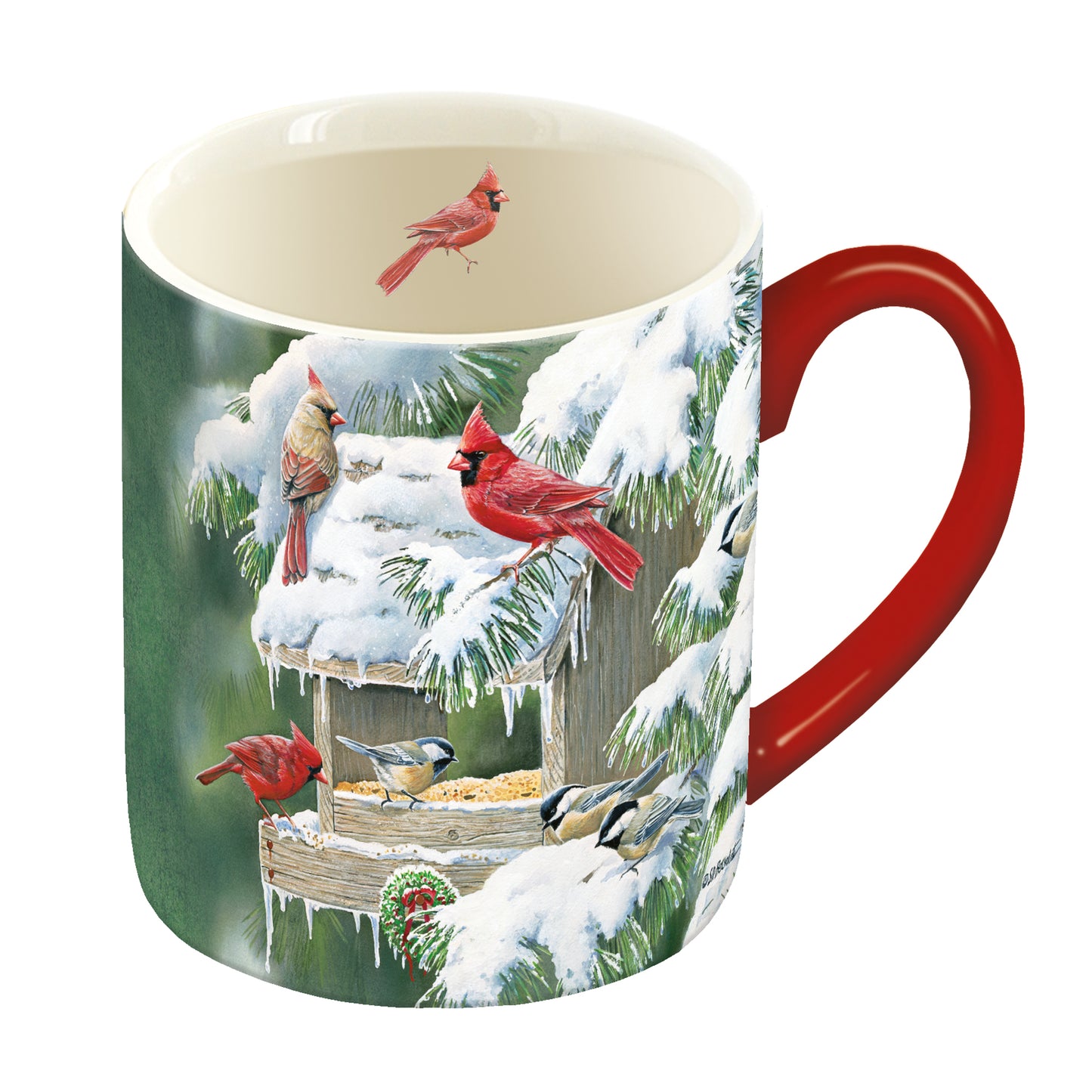 CARDINAL CHRISTMAS MUG