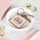 Pray More Worry Less Keychain