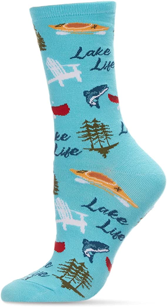 Lake Life Bamboo Crew Socks