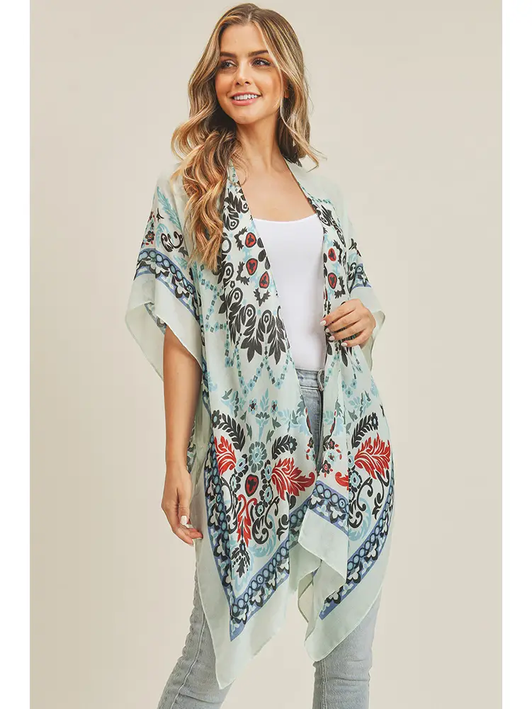 BLUE BLACK KIMONO