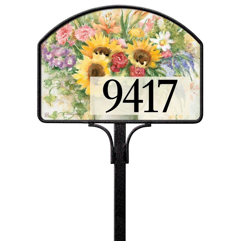 Bucket of Flowers Yard Magnet
