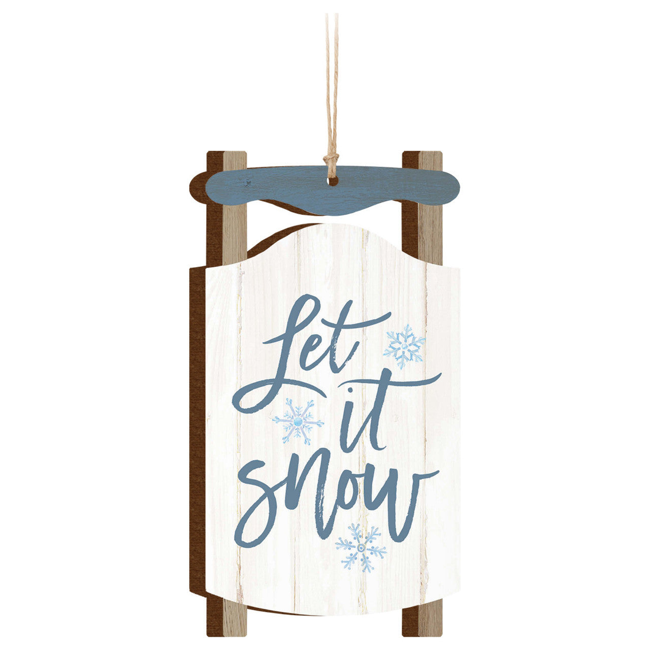 Let It Snow Sled ORNAMENT