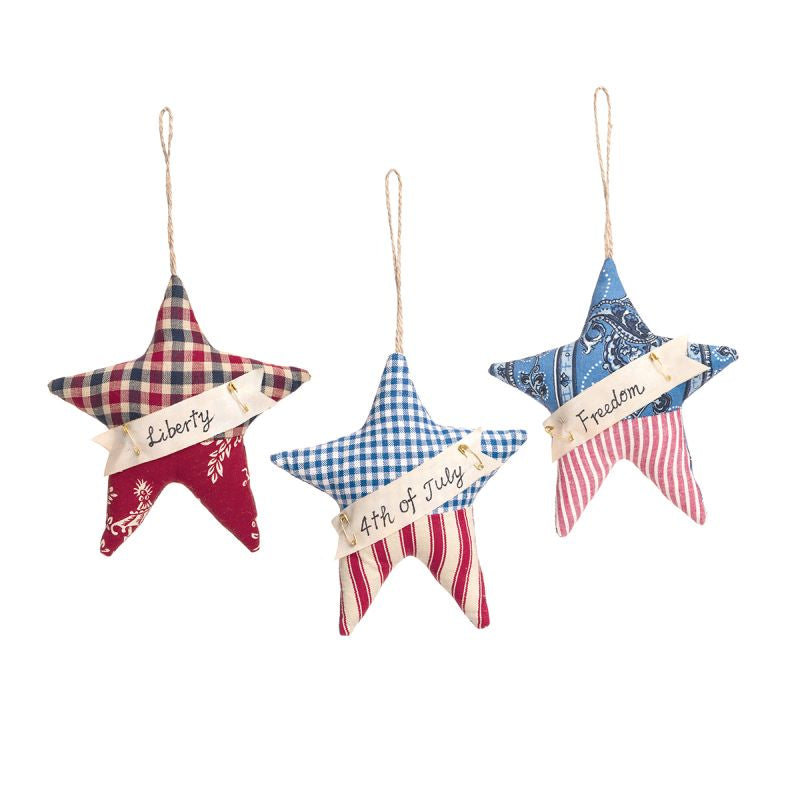 Cottage Star Fabric Ornament