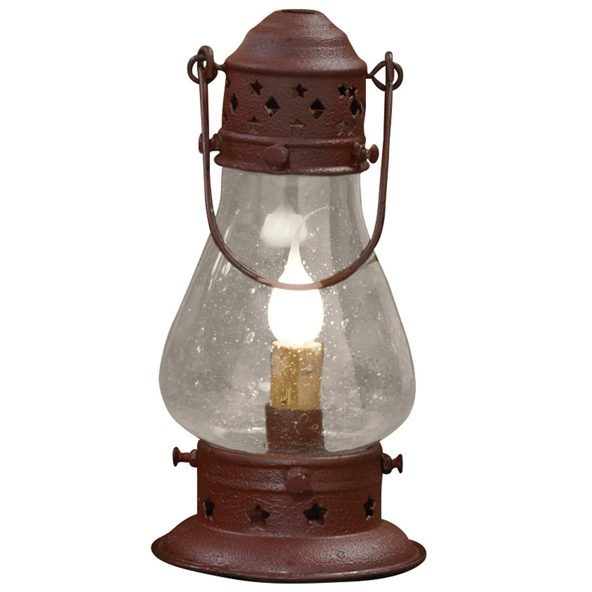 RED 9.5" TALL ONION LAMP 40W