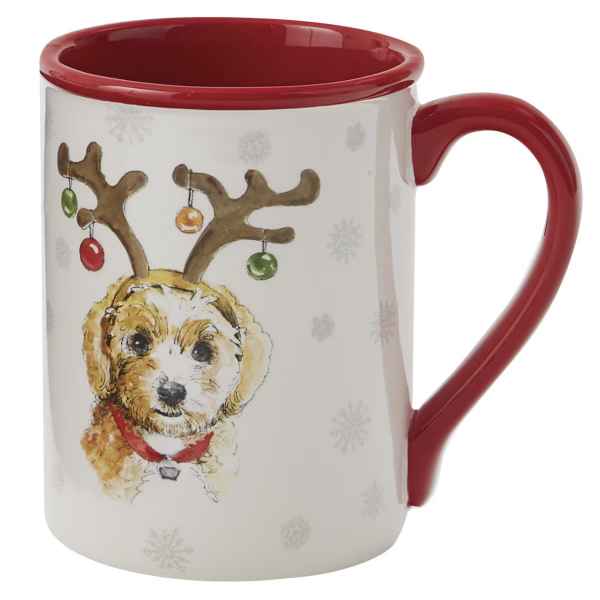 Reindeer Holiday Paws Mug