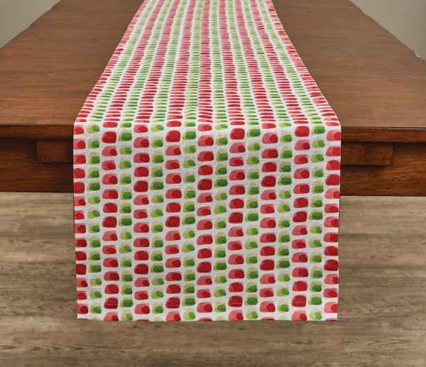 Merry Thumbprint 15X72 Runner