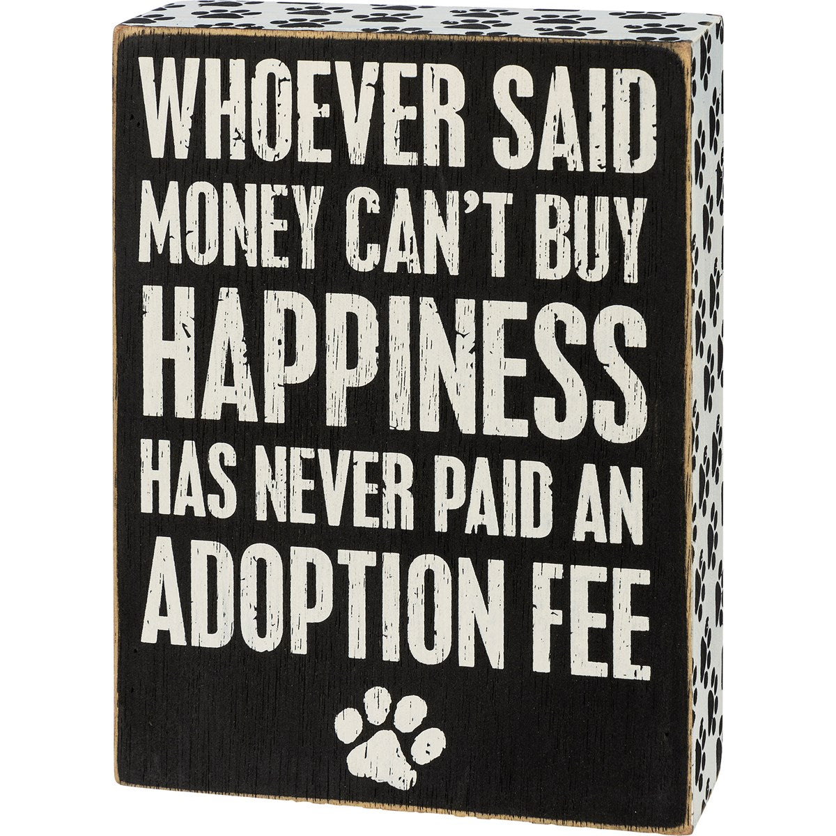 ADOPTION FEE BOX SIGN