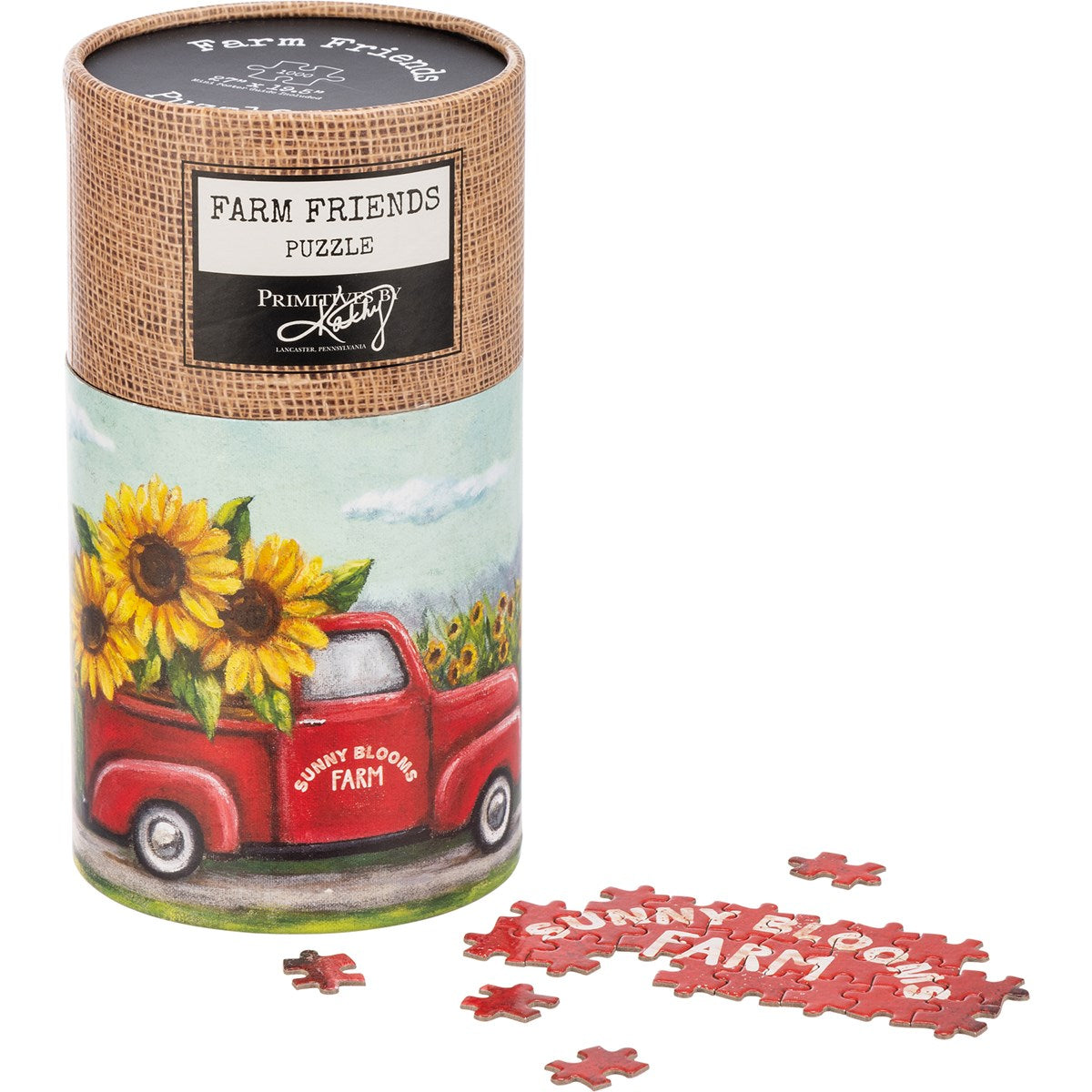Sunflowers Red Truck Puzzle