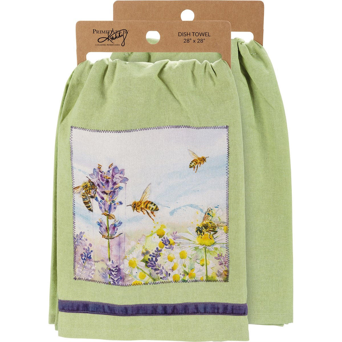 Lavender w/Bees Towel