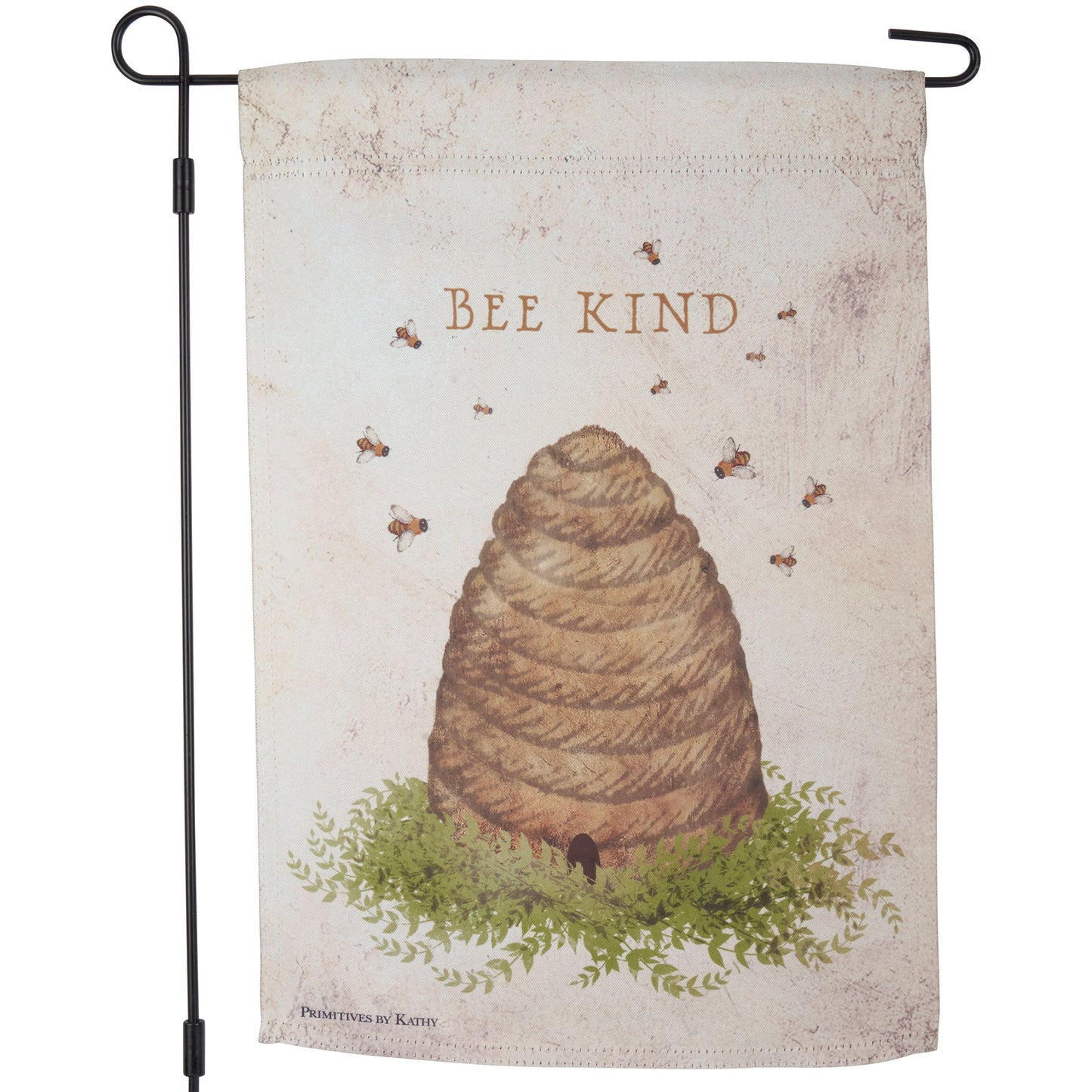 Bee King Garden Flag