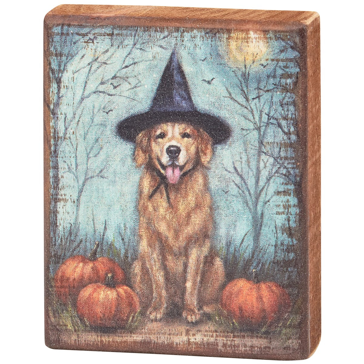 Halloween Dog Block Sign