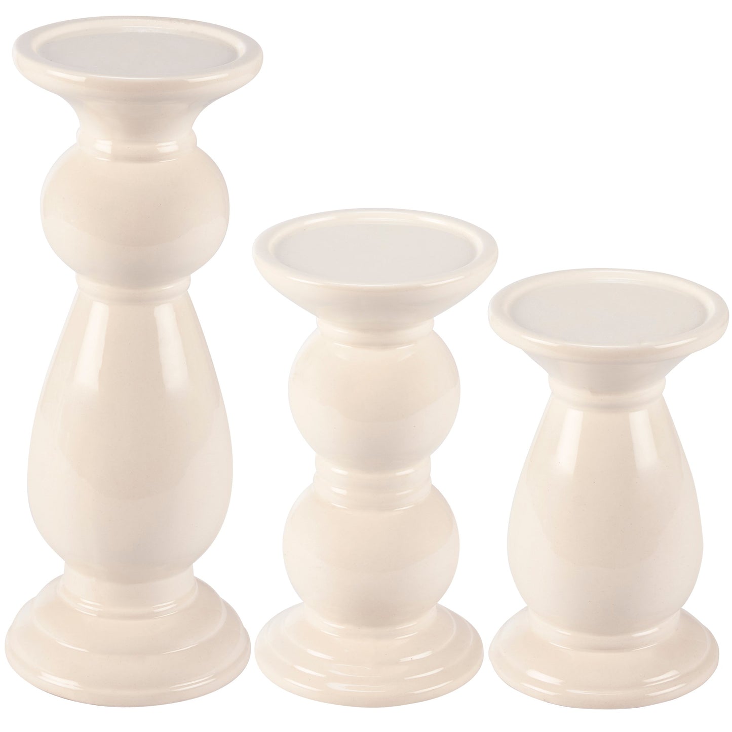 Set of 3 Pillar Candle Holders