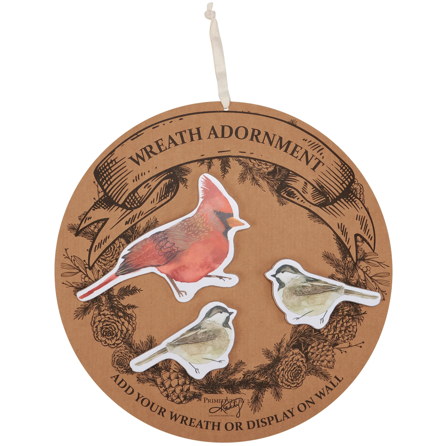 Birds Wreath Insert