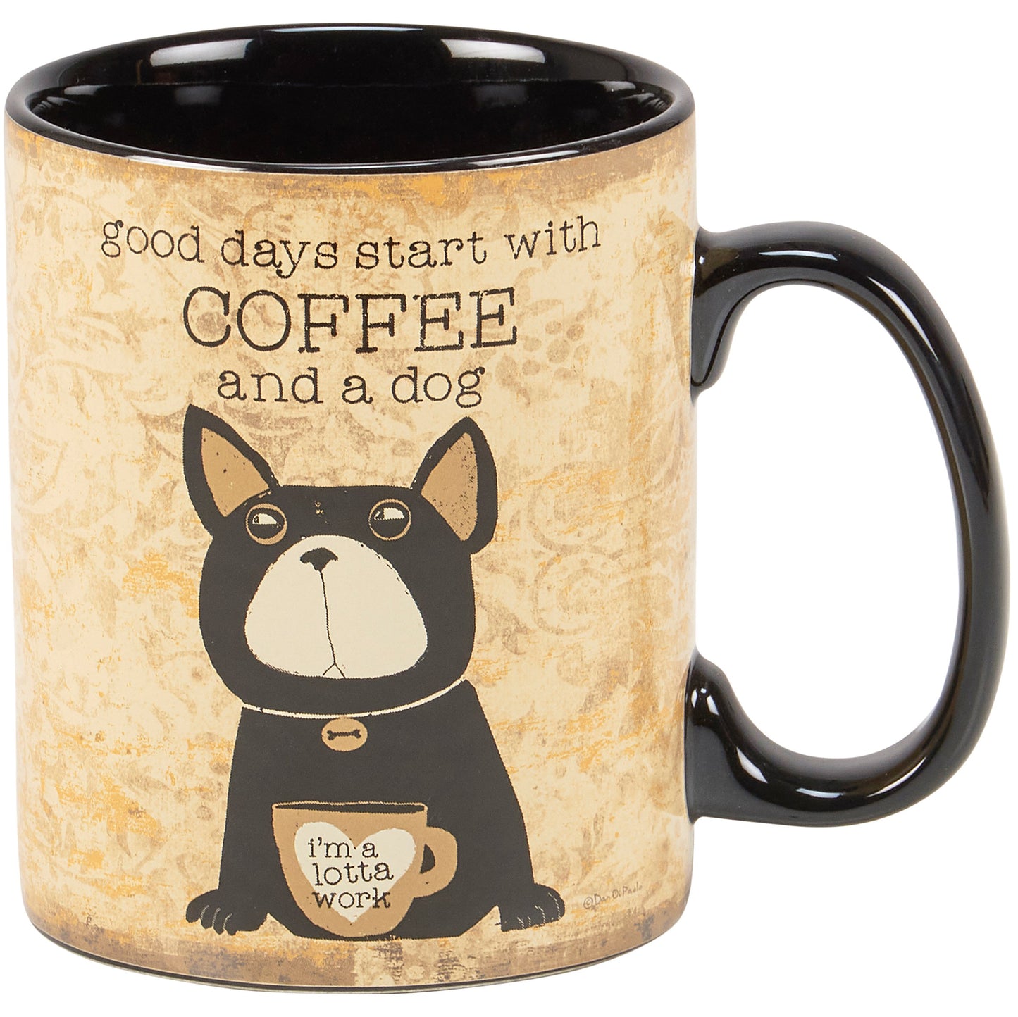COFFEE AND A DOG MUG