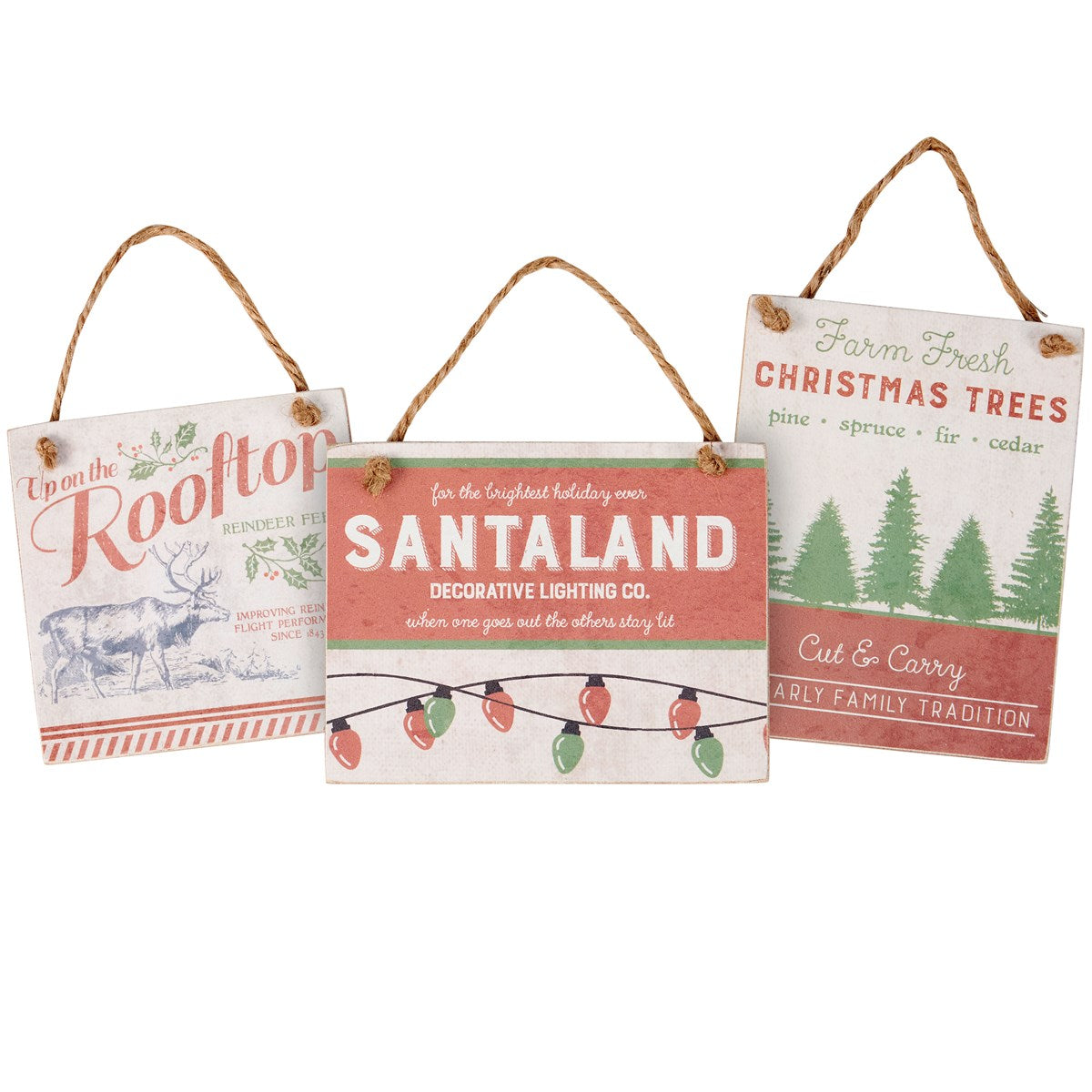 Santa Land Ornament
