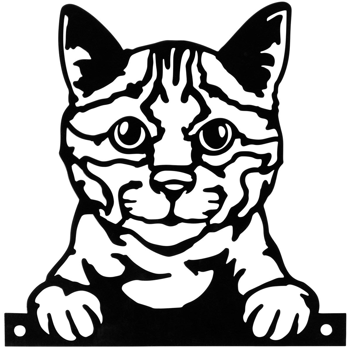 CAT OUTDOOR METAL YARD ART