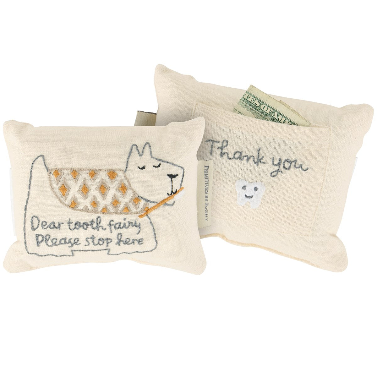PUPPY TOOTH FAIRY PILLOW