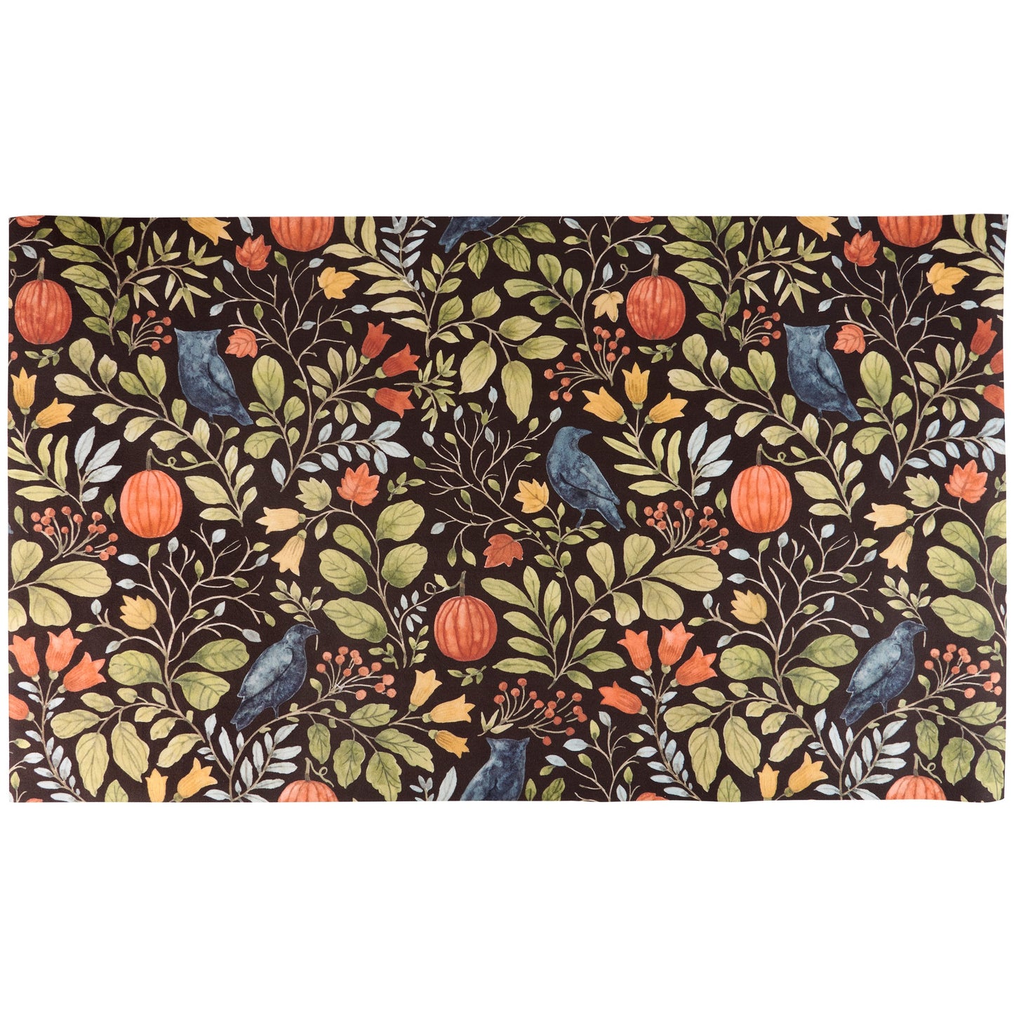 FLORAL HALLOWEEN RUG