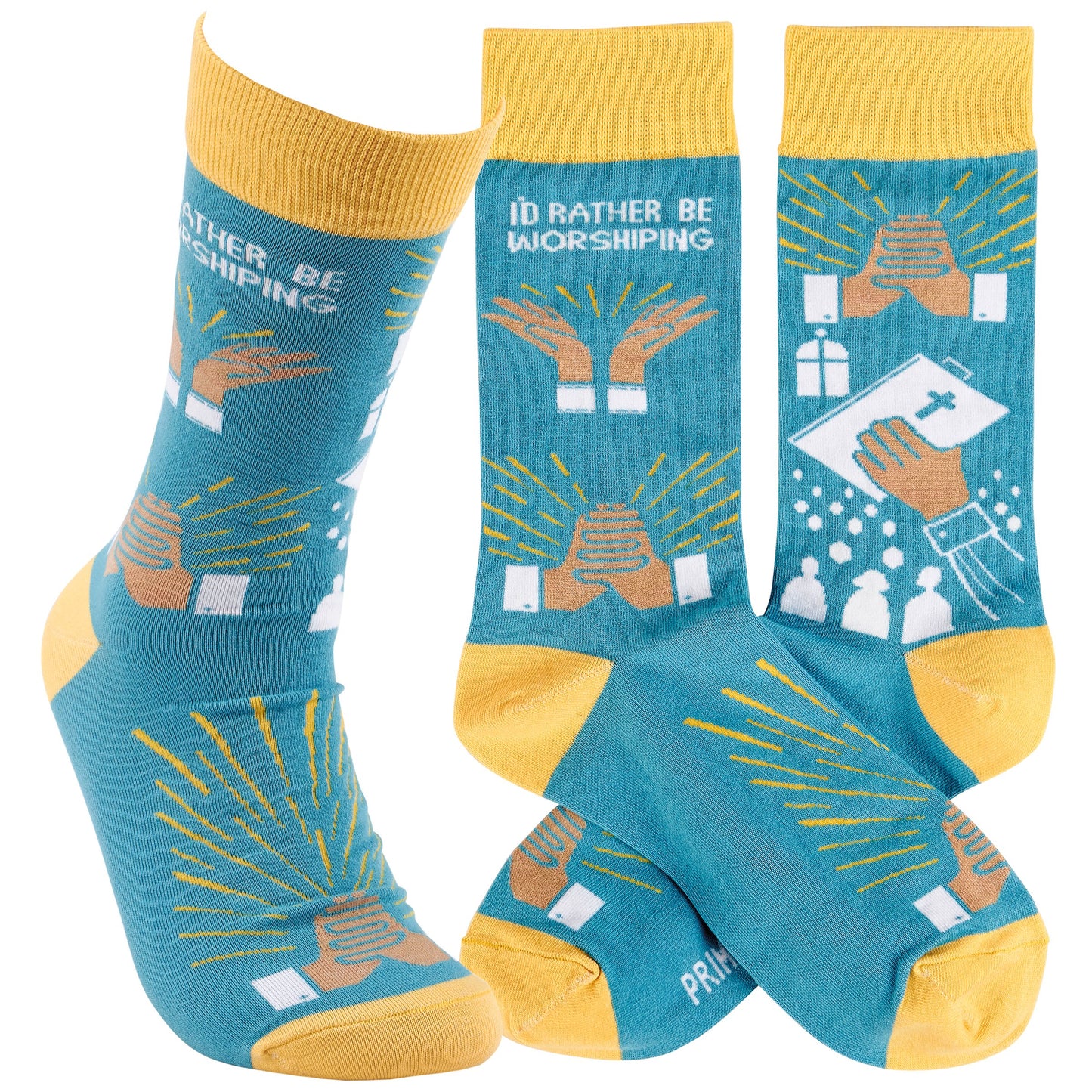 RATHER BE WORSHIPPING SOCKS