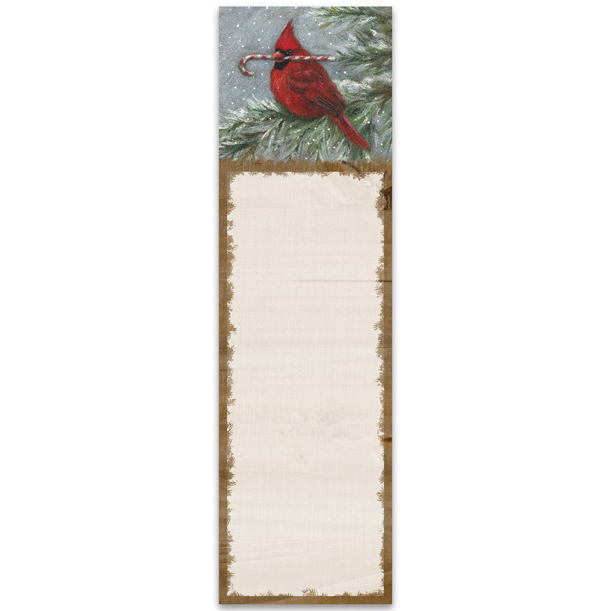 Winter Cardinal List Pad