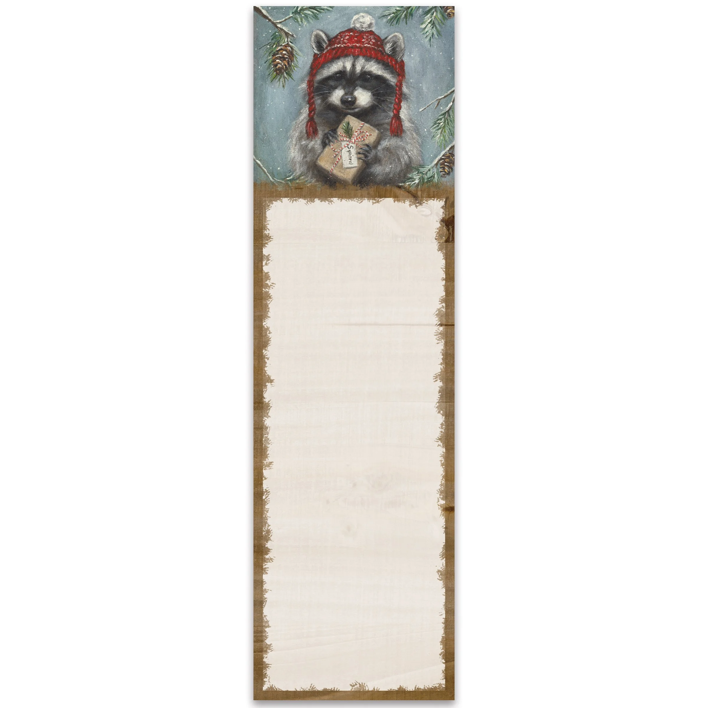 Winter Racoon List Pad