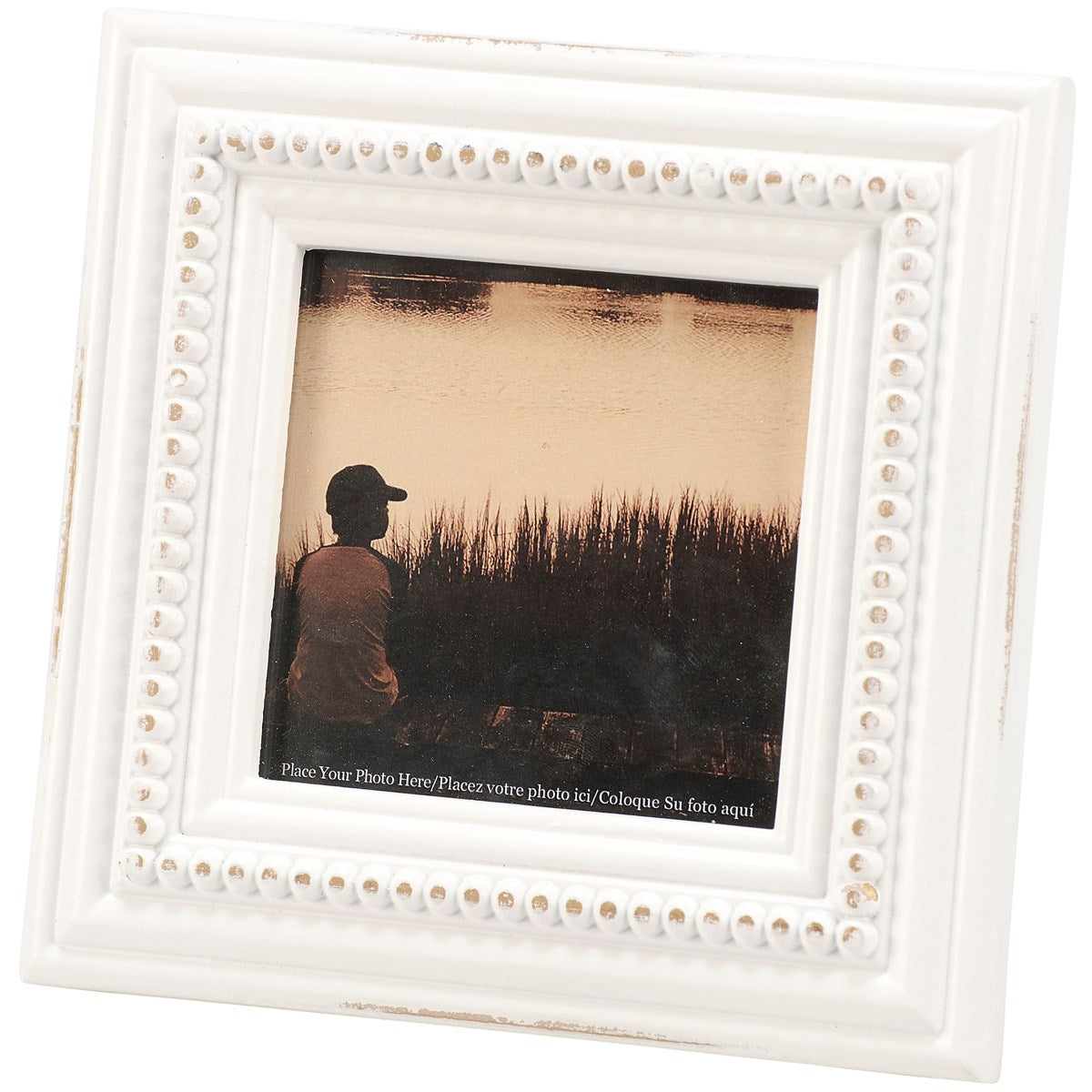 SQUARE BEADED PHOTO FRAME