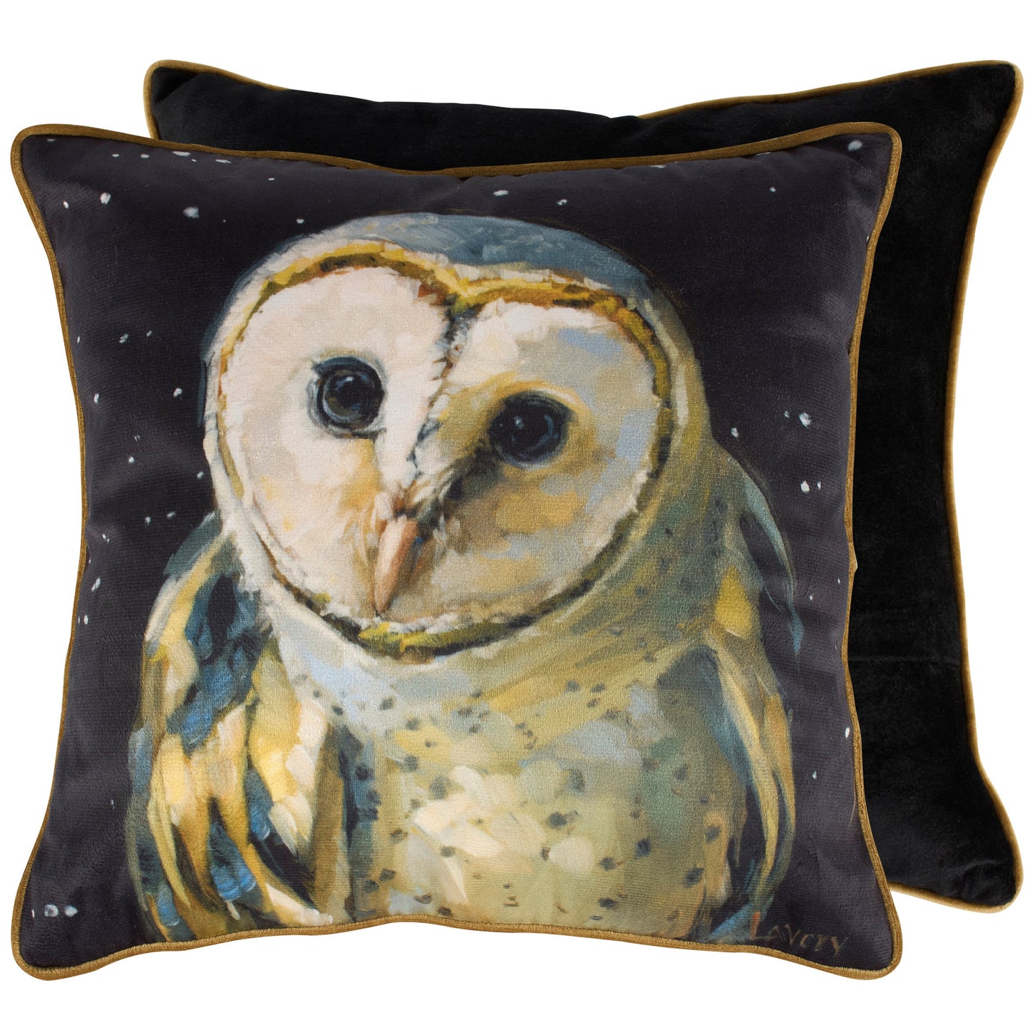 Night Barn Owl Pillow