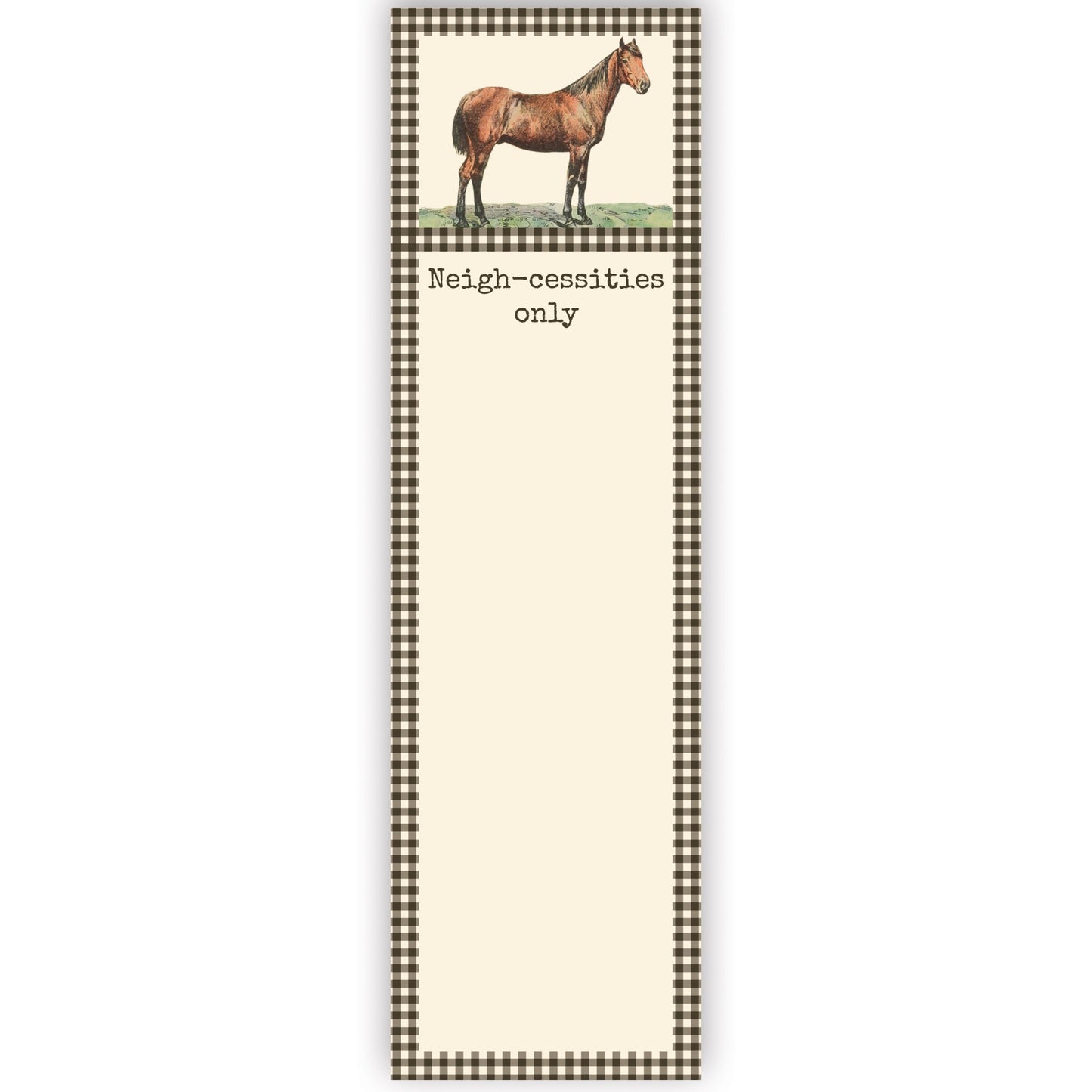 Neigh-cessities List Pad