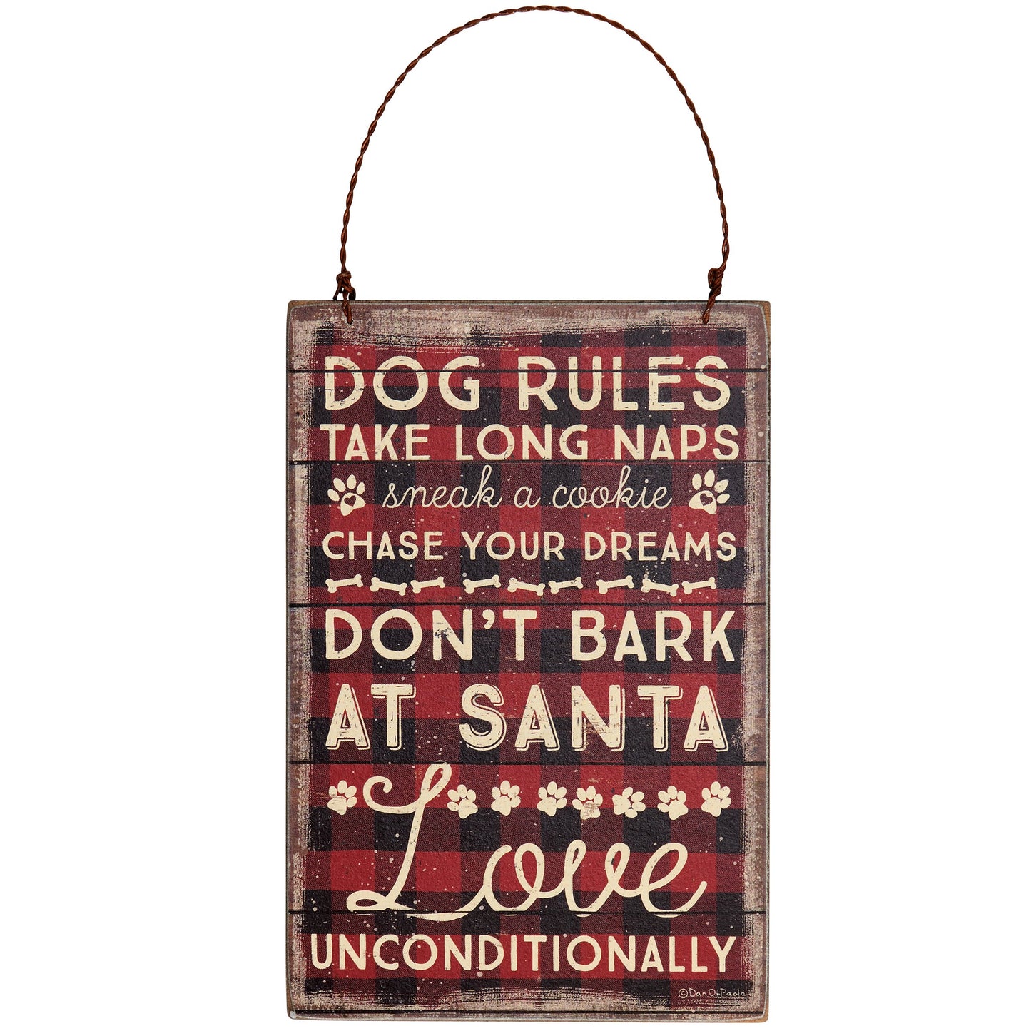 DOG RULES ORNAMENT